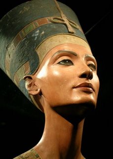 Bust of Egyptian queen Nefertiti