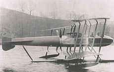 Airplane of Ralph Layman Sr. with Propeller in mid-fusilage