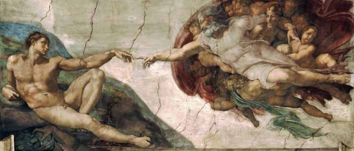 The Creation of Adam, by Michaelangelo