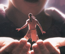 Little Bear and Omri, from 

The Indian in the Cupboard