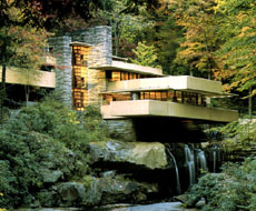 Fallingwater, designed by Frank Lloyd Wright, 1935